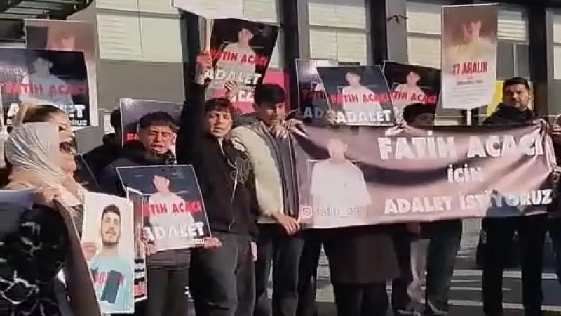 'Fatih Acacı için adalet' sloganları Ankara'da adliye önünde yankılandı!